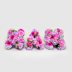 Multi Coloured Flowered Letters