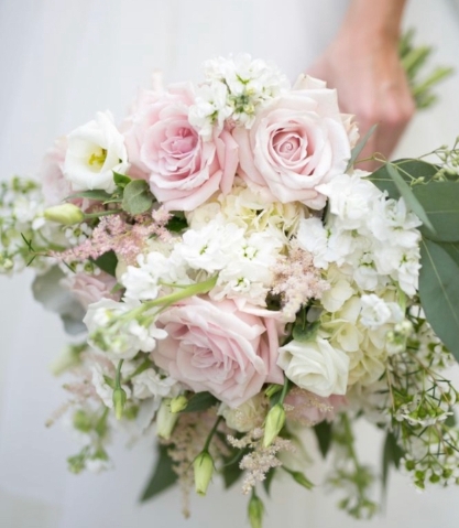 Budget Friendly Bridal Bouquet and Boutonnière or Corsage